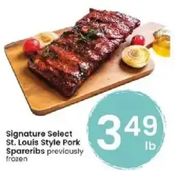 Albertsons Signature Select St. Louis Style Pork Spareribs offer