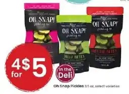 Albertsons Oh Snap! Pickles offer