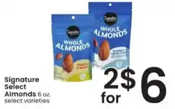 Albertsons Signature Select Whole Almonds offer