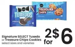 Albertsons Signature SELECT Tuxedo or Treasure Chips Cookies offer