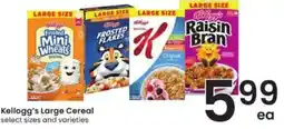 Albertsons Kellogg's large cereal select sizes and varieties offer