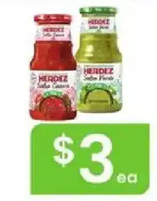 Albertsons Herdz salsa casera, salsa verde offer