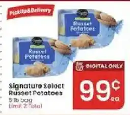 Albertsons Signature Select Russet Potatoes offer