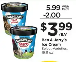 Fred Meyer Ben & Jerry's Ice Cream offer