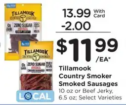 Fred Meyer Tillamook Country Smoker Smoked Sausages offer