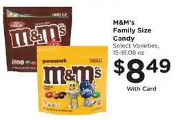 Fred Meyer M&M's Family Size Candy offer
