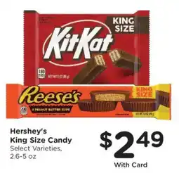 Fred Meyer Hershey's King Size Candy offer