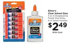 Fred Meyer Elmer's Clear School Glue offer