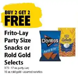Festival Foods Frito-Lay Party Size Snacks or Rold Gold Selects offer