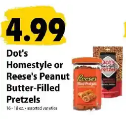 Festival Foods Dot's Homestyle or Reese's Peanut Butter-Filled Pretzels offer