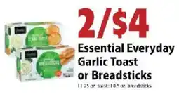 Festival Foods Essential Everyday Garlic Toast or Breadsticks offer