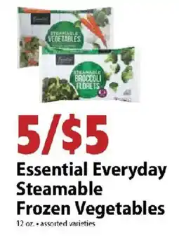 Festival Foods Essential Everyday Steamable Frozen Vegetables offer