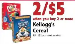 Festival Foods Kellogg's Cereal offer