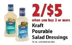 Festival Foods Kraft pourable salad dressings offer