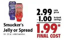 Festival Foods Smucker's jelly or spread offer