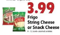 Festival Foods Frigo String Cheese or Snack Cheese offer