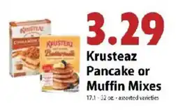 Festival Foods Krusteaz Pancake or Muffin Mixes offer