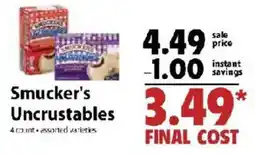 Festival Foods Smucker's Uncrustables offer