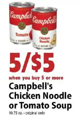 Festival Foods Campbell's Chicken Noodle or Tomato Soup offer
