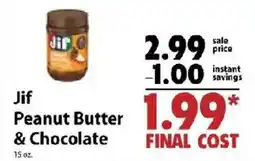 Festival Foods Jif Peanut Butter & Chocolate offer