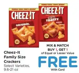 Fred Meyer Cheez-it Family Size Crackers offer