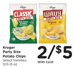 Fred Meyer Kroger party size potato chips offer
