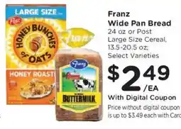 Fred Meyer Franz wide pan bread offer