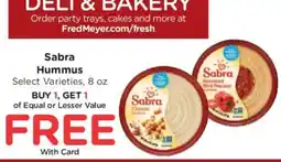 Fred Meyer Sabra Hummus offer
