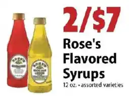 Festival Foods Rose's Flavored Syrups offer