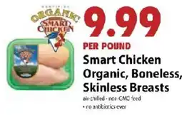 Festival Foods Smart Chicken Organic, Boneless, Skinless Breasts offer