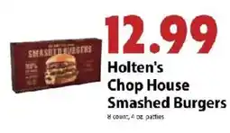 Festival Foods Holten's Chop House Smashed Burgers offer