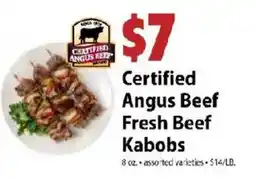 Festival Foods Certified Angus Beef Fresh Beef Kabobs offer