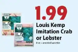Festival Foods Louis Kemp Imitation Crab or Lobster offer