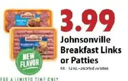 Festival Foods Johnsonville Breakfast Links or Patties offer