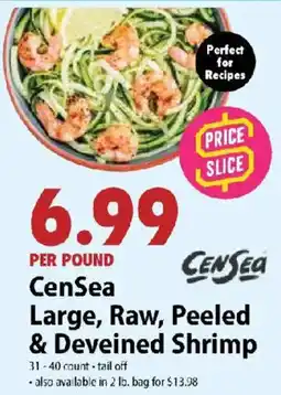 Festival Foods CenSea Large, Raw, Peeled & Deveined Shrimp offer