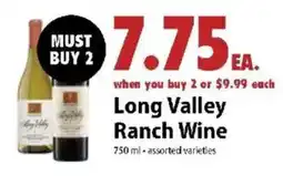 Festival Foods Long Valley Ranch Wine offer