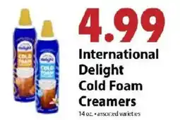 Festival Foods International Delight Cold Foam Creamers offer