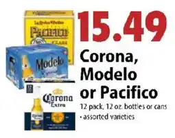 Festival Foods Corona, Modelo or Pacifico offer
