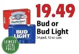 Festival Foods Bud or Bud Light offer