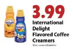 Festival Foods International Delight Flavored Coffee Creamers offer