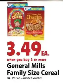 Festival Foods General Mills Family Size Cereal offer