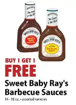 Festival Foods Sweet Baby Ray's Barbecue Sauces offer