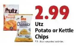 Festival Foods Utz Potato or Kettle Chips offer
