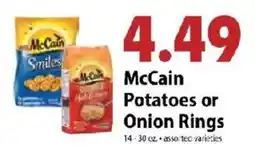 Festival Foods McCain Potatoes or Onion Rings offer