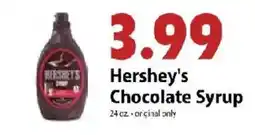 Festival Foods Hershey's Chocolate Syrup offer