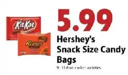 Festival Foods Hershey's Snack Size Candy Bags offer