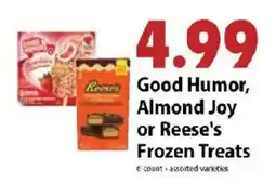 Festival Foods Good Humor, Almond Joy or Reese's Frozen Treats offer