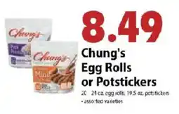 Festival Foods Chung's Egg Rolls or Potstickers offer
