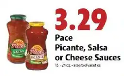 Festival Foods Pace Picante, Salsa or Cheese Sauces offer