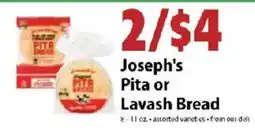 Festival Foods Joseph's Pita or Lavash Bread offer
